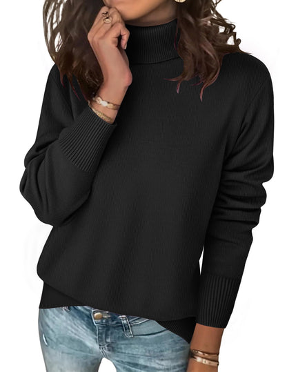 Zeagoo Women's Turtleneck Sweater Fall Winter Long Sleeve Knit Pullover Top 🍁 All In One Marketplace Canada