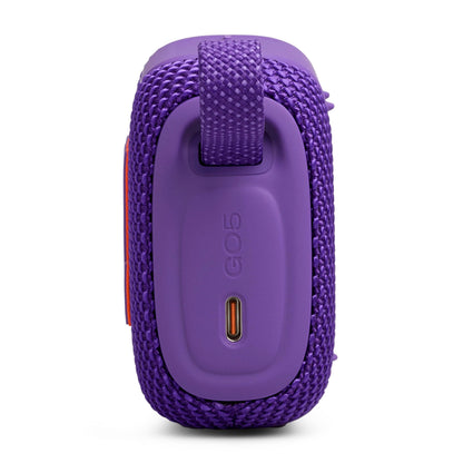 JBL Go 5 - Ultra-Portable Waterproof & Drop-Proof Speaker with JBL Legendary Sound & Ambient Edge Lighting, AirTouch Instant Stereo Pairing or Link Multiple Compatible Speakers via Auracast™ (Purple)