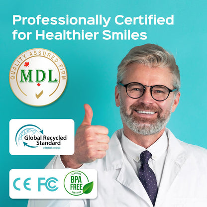 COSLUS C50 Water Flosser for Teeth: 4 Modes & 5 Intensities Water Dental Pick with MDL Accepted for Orthodontic, Braces & Gums Care - Portable for Travel, 4 Tips for Family Use, BPA-Free, Black - Available at All In One Marketplace Canada