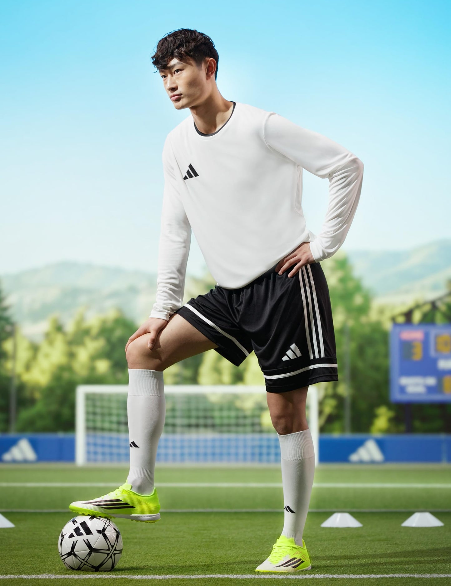 Adidas Men's Squadra 25 Shorts, Black/Black/White, Large adidas