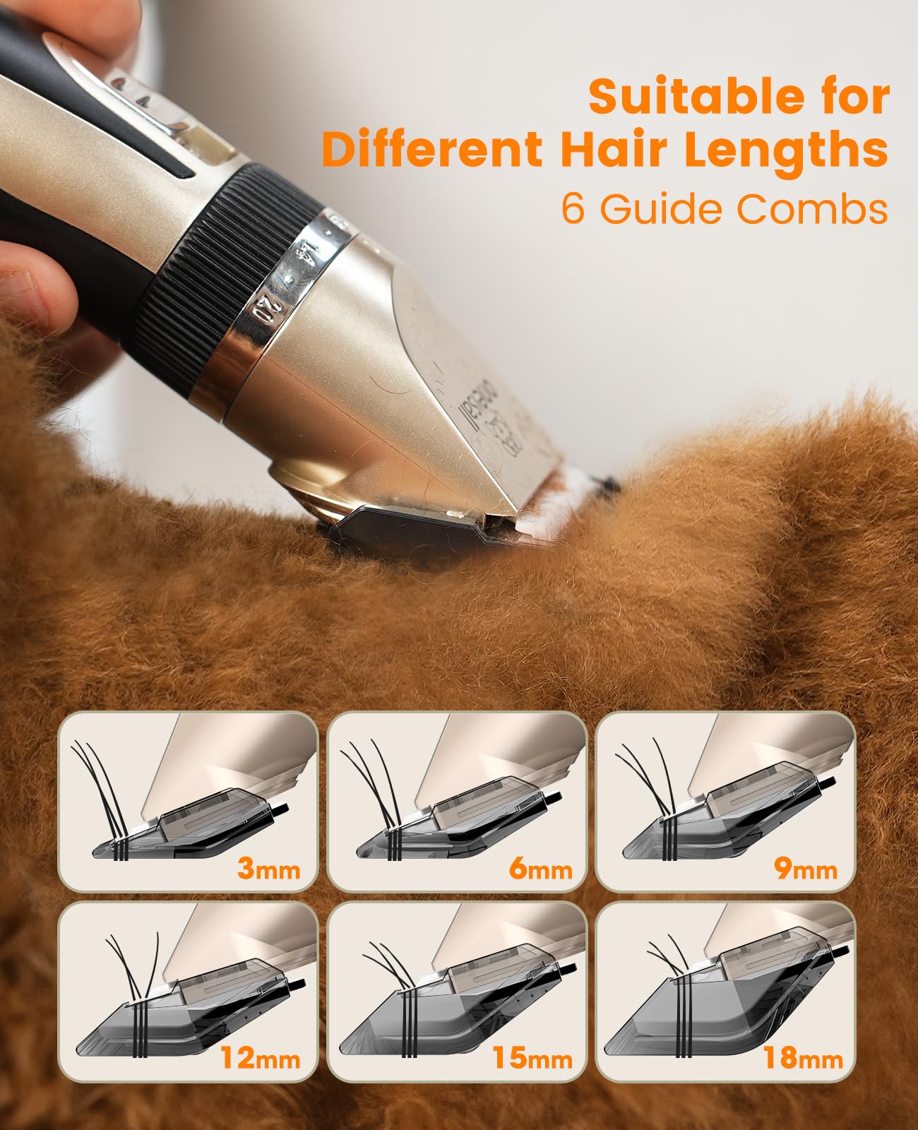 oneisall Dog Clippers and Paw Trimmer Kit 2 in 1 Low Noise Cordless Dog Clippers for Grooming Pet Hair Trimmers for Small and Large Dogs Cats Animals - Available at All In One Marketplace Canada