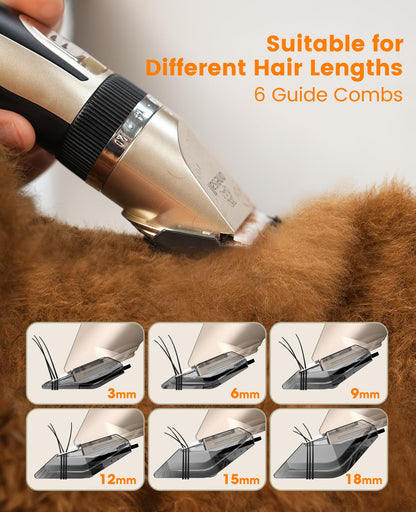oneisall Dog Clippers and Paw Trimmer Kit 2 in 1 Low Noise Cordless Dog Clippers for Grooming Pet Hair Trimmers for Small and Large Dogs Cats Animals - Available at All In One Marketplace Canada
