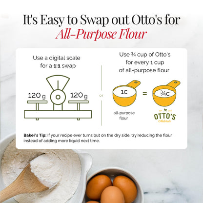 Otto's Naturals Cassava Flour Made from Yuca Root 100% Natural, 907g