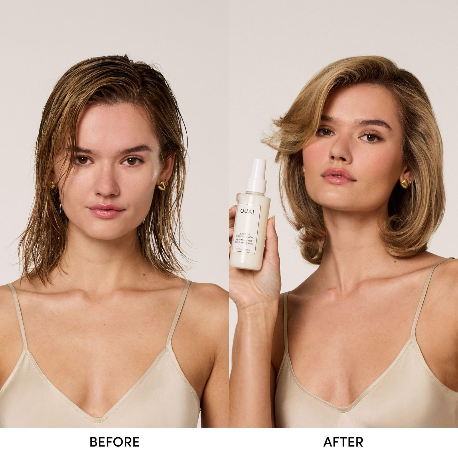 OUAI Leave In Conditioner & Heat Protectant for Hair - Prep Hair for Styling or Use as Detangling Spray to Fight Frizz & Flyaways - No Parabens, Sulfates or Phthalates (4.7 oz) - Available at All In One Marketplace Canada