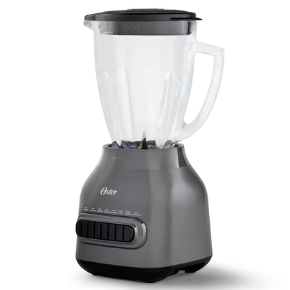 Oster Easy-to-Clean Blender with 6-Cup Boroclass Glass Jar Diamond Grey