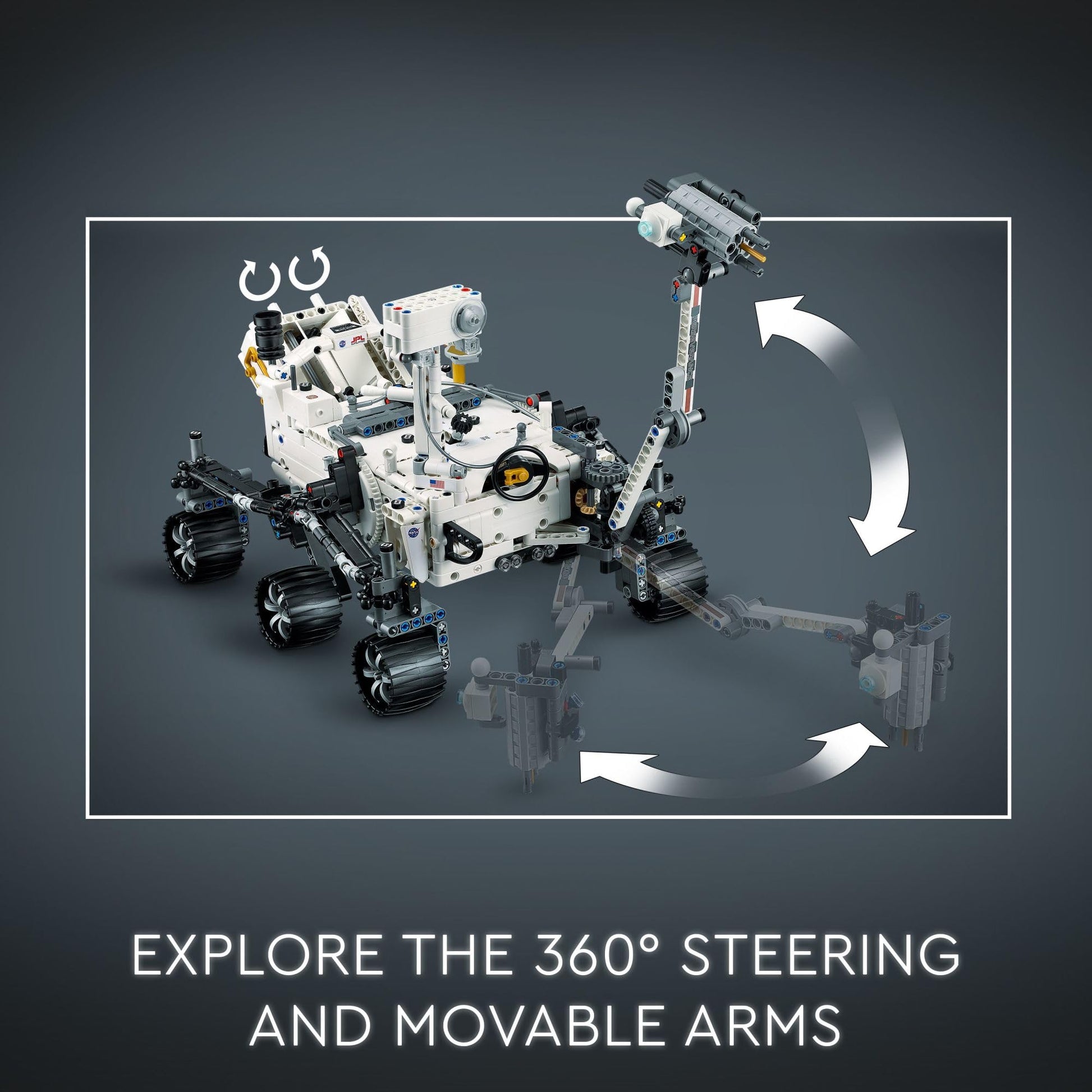 LEGO Technic NASA Mars Rover Perseverance Advanced Building Kit for Kids Ages 10 and Up, NASA Toy with Replica Ingenuity Helicopter, Gift for Kids Who Love Engineering and Science Projects, 42158 LEGO