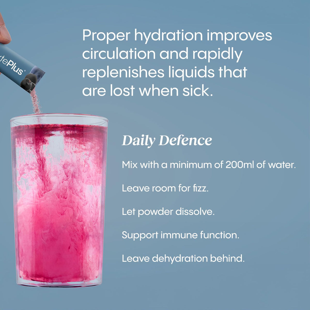 HydraLyte Plus Immunity - Electrolytes + Vitamin C Powder + Elderberry (Sambucus Nigra 35:1 Concentrated Black Elderberry Powder) + Zinc - Daily Hydration Powder With Immune Support for Ages 19+