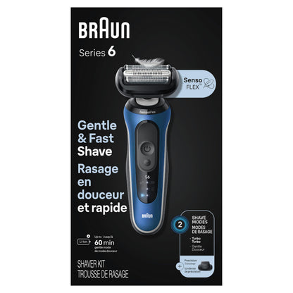 Braun Electric Razor for Men Series 6, Beard Shaver, Electric Shaver, GentleFlex, SkinGentle Foil, with Precision Trimmer, S6 6120s, 1 item 🍁 All In One Marketplace Canada Braun