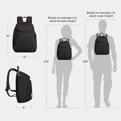 Travelon Backpack,Black,One Size Travelon