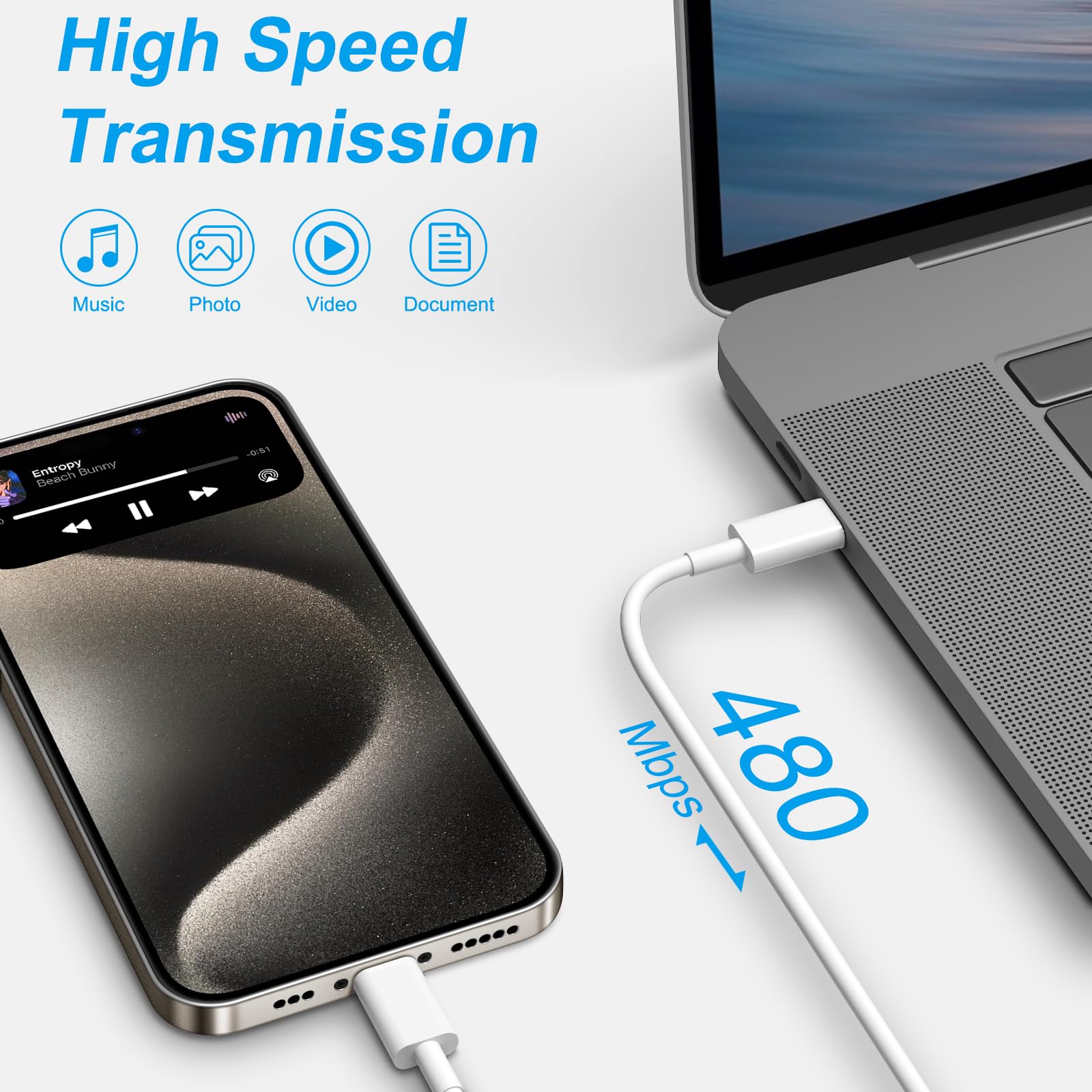 iPhone 17 16 Charger, 3Pack 10FT USB C to Type C Cable with USB C Charger Block Compatible with iPhone 17/16 Pro/16 Pro Max/15/15 Pro Max/16e, iPad Pro12.9/11 USB C Charger - Available at All In One Marketplace Canada