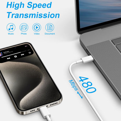 iPhone 17 16 Charger, 3Pack 10FT USB C to Type C Cable with USB C Charger Block Compatible with iPhone 17/16 Pro/16 Pro Max/15/15 Pro Max/16e, iPad Pro12.9/11 USB C Charger - Available at All In One Marketplace Canada