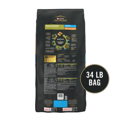 Purina Pro Plan FOCUS Adult Weight Management Large Breed Formula Adult Dry Food - (1) 34 lb. Bag - Available at All In One Marketplace Canada