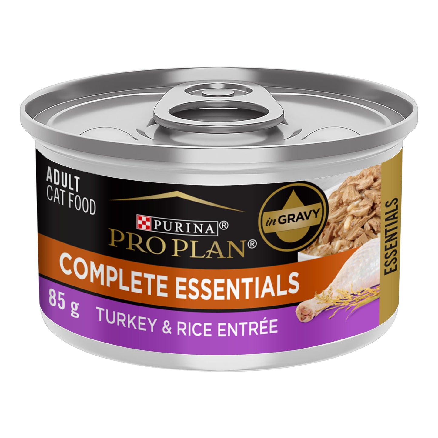 Purina Pro Plan Wet Cat Food, Complete Essentials Turkey & Rice Entrée - 85 g (24 Pack) Pro Plan
