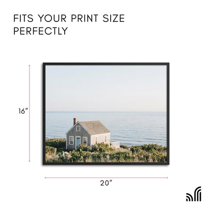 Americanflat 16x20 Picture Frame with Polished Plexiglass - Streamline Collection - Thin Border Picture Frame for Wall Display - Hanging Hardware Included - Black