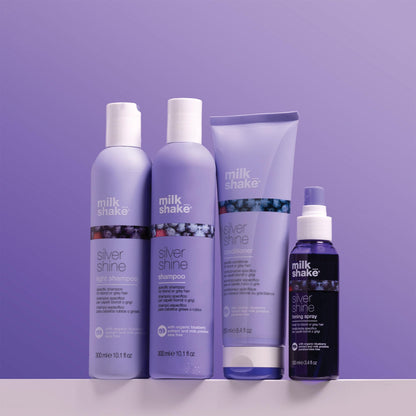 milk_shake Silver Shine Purple Shampoo for Blonde Hair - Blonde Toner for Brassy Hair 100% SLES-Free | 10.1 Fl Oz (300 ml) - Available at All In One Marketplace Canada