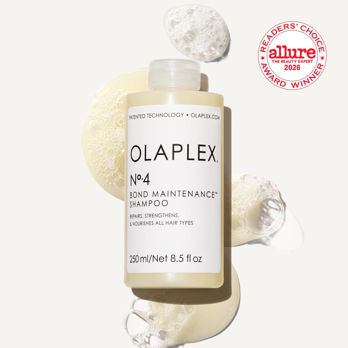 Olaplex N°.4 Bond Maintenance™ Hair Strengthening Shampoo: Repairs Damage & Defend Against Future Breakage | Replenishes Hydration | For Coily, Curly, Straight, and Wavy, 250 mL / 8.5 Fl Oz - Available at All In One Marketplace Canada