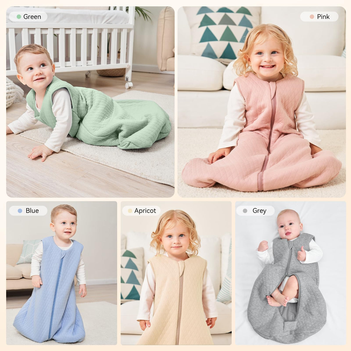 Yoofoss Baby Sleep Sack 6-12 Months, 2.5 TOG Quilted Winter Wearable Blanket Thickened Baby Sleeping Bag 2-Way Zipper Toddler Sleeping Sack Warm Comfy (Medium) 🍁 All In One Marketplace Canada