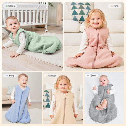 Yoofoss Baby Sleep Sack 6-12 Months, 2.5 TOG Quilted Winter Wearable Blanket Thickened Baby Sleeping Bag 2-Way Zipper Toddler Sleeping Sack Warm Comfy (Medium) 🍁 All In One Marketplace Canada