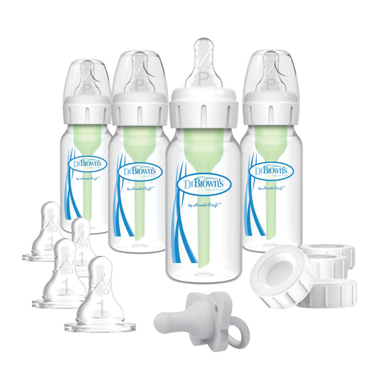 Dr. Brown's Options+ Slow Flow Preemie and Newborn Anti-Colic Bottle Set with 4oz Bottles and HappyPaci 🍁 All In One Marketplace Canada Dr. Brown's