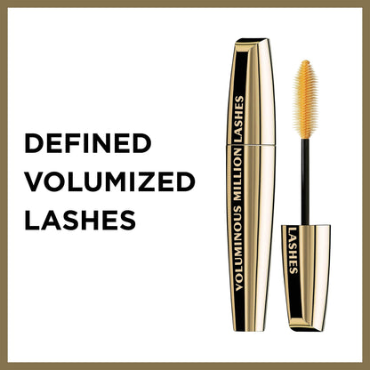 L’Oréal Paris Voluminous Million Lashes Mascara, Blackest Black, 0.3 Fluid Ounce L'Oreal Paris