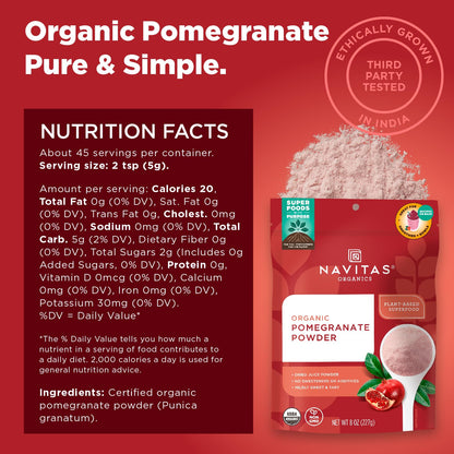 Navitas Organics Pomegranate Powder, 8 oz. Bag Navitas Organics
