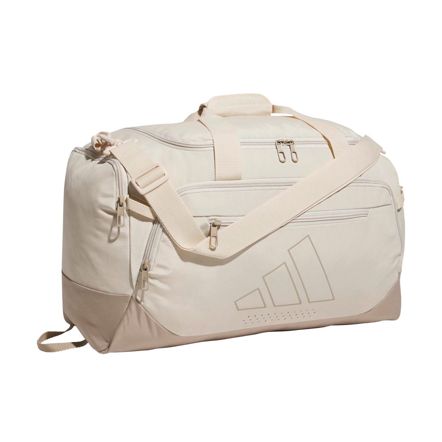 Adidas Unisex-Adult Defender 5 Small Duffel Bag, Crystal Linen/Trace Khaki, One Size Fits All 🍁 All In One Marketplace Canada