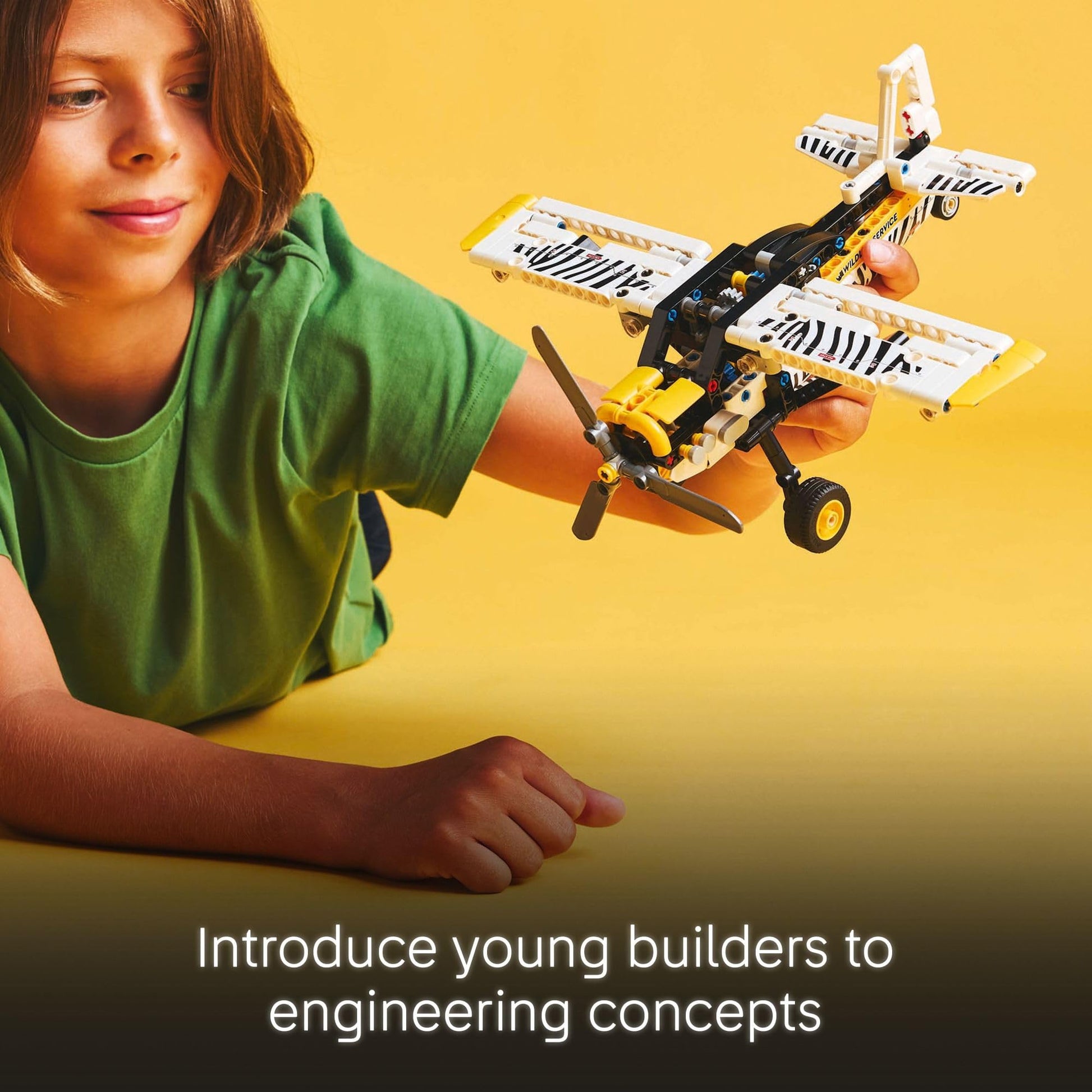 LEGO Technic Bush Plane Toy - Buildable Airplane Toy for Kids, Boys and Girls, Ages 8+ - Model Airplane Gift with Spinning Propeller, 4-Cylinder Piston Engine, and More - 42198 - Available at All In One Marketplace Canada