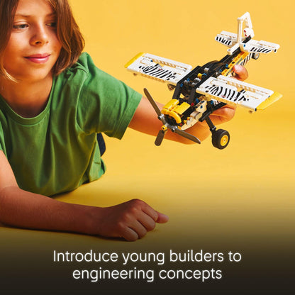 LEGO Technic Bush Plane Toy - Buildable Airplane Toy for Kids, Boys and Girls, Ages 8+ - Model Airplane Gift with Spinning Propeller, 4-Cylinder Piston Engine, and More - 42198 - Available at All In One Marketplace Canada