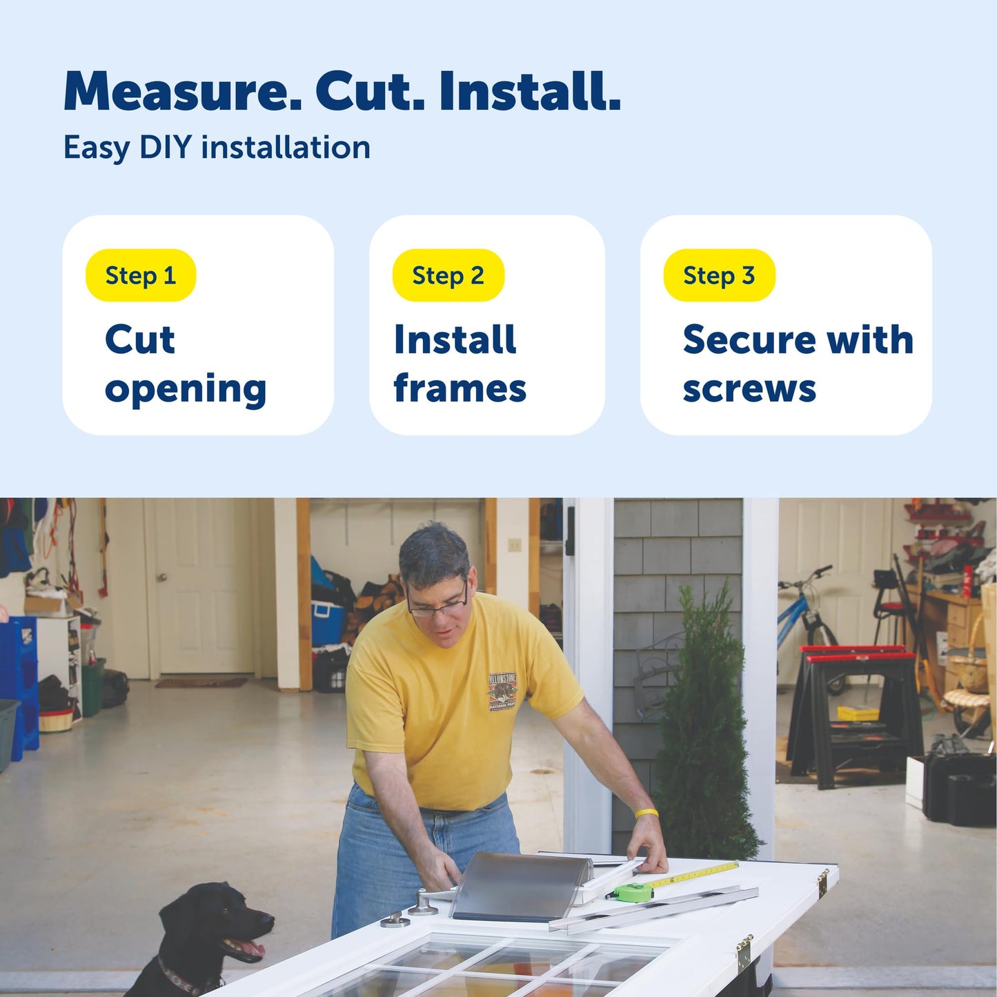 PetSafe Interior 2-Way Locking Cat Door - Indoor Pet Flap - Hides Litterbox or Food - DIY Installation 🍁 All In One Marketplace Canada