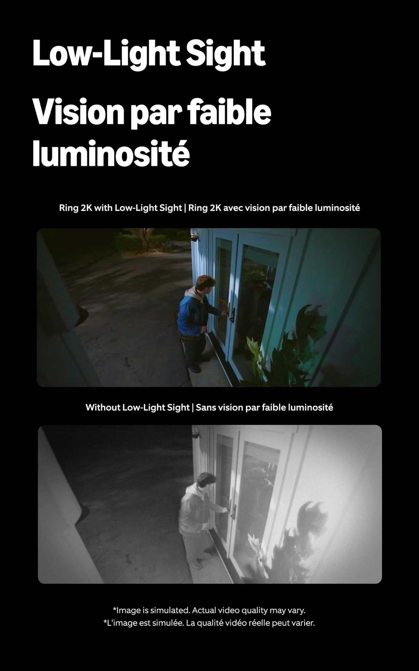 Introducing Ring Outdoor Cam Plus, Plug-In — Wide-Angle 2K Video with Ring Vision, Low-Light Sight for full-color night vision, Mount-anywhere versatility, White