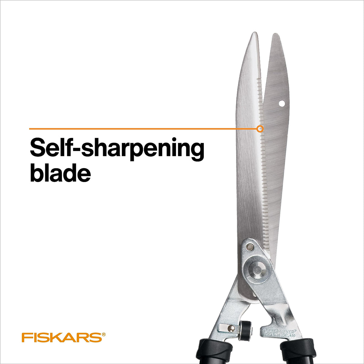 Fiskars 25-33" Power-Lever Extendable Garden Hedge Shears, 10” Blades