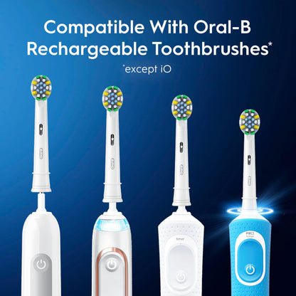 Oral-B FlossAction XFilaments Electric Toothbrush Replacement Brush Heads Refill, white (3 count) Oral-B