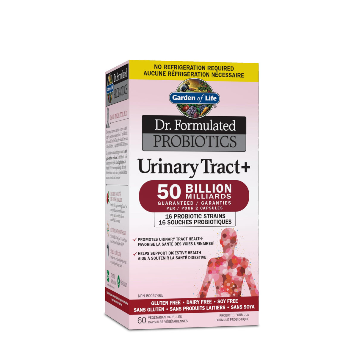 Garden of Life Dr. Formulated Probiotics Urinary Tract + Vcaps - Shelf Stable, 60 Count