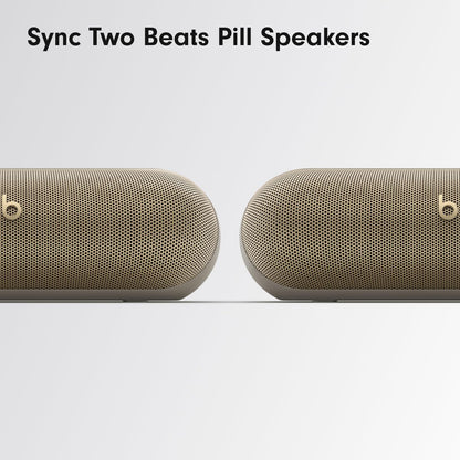 Beats Pill - Wireless Bluetooth Speaker and Portable Charger via USB-C - Up to 24 Hours Battery Life, IP67 Water Resistant, Apple & Android Compatible, Built-in Microphone – Champagne Gold 🍁 All In One Marketplace Canada