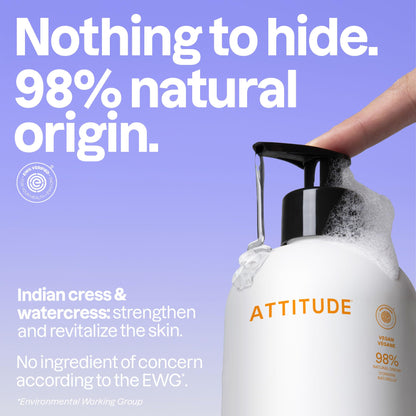 ATTITUDE Liquid Hand Soap, EWG Verified, Plant and Mineral-Based, Vegan Personal Care Products, Orange Blossom & Eucalyptus Scent, 473 mL (Pack of 3)