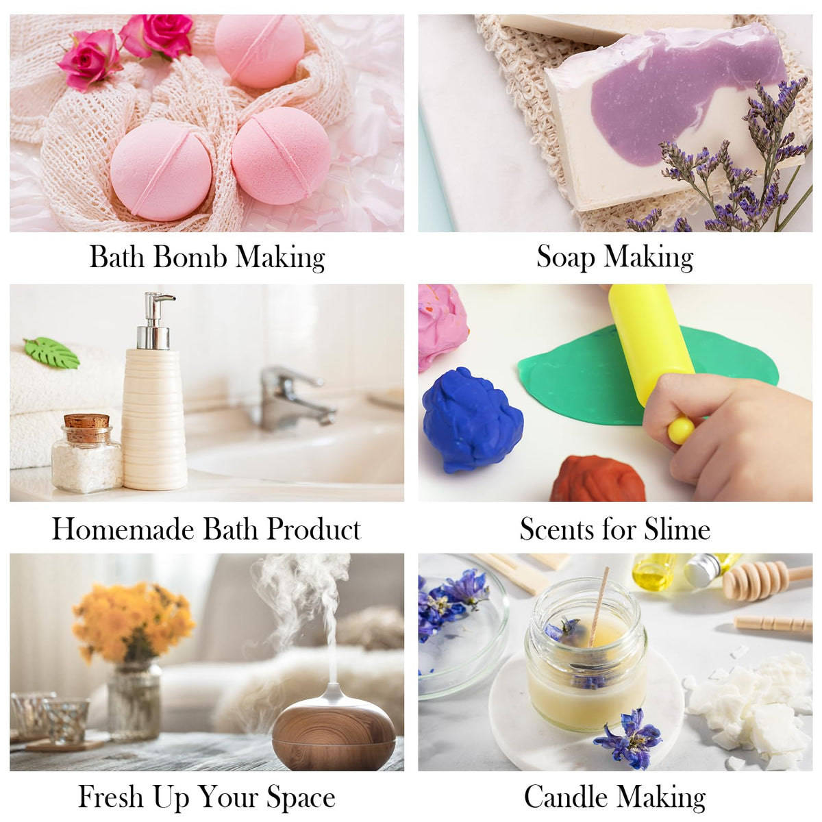 20 Pack 20 Flavors Pure Essential Oil Set, Essential Oils for Diffuser, Candle Making, Home Apartment, Eucalyptus, Lavender, Lemon, Peppermint,Tea Tree, Cinnamon, Rose, Sandalwood, Patchouli 🍁 All In One Marketplace Canada