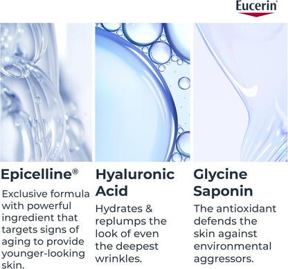 Eucerin Anti Wrinkle Epicelline Hyaluronic Acid Serum for Face, Anti Aging Face Serum for Women Visibly Rejuvenates the Look of Skin, All Skin Types, 30mL Bottle - Available at All In One Marketplace Canada