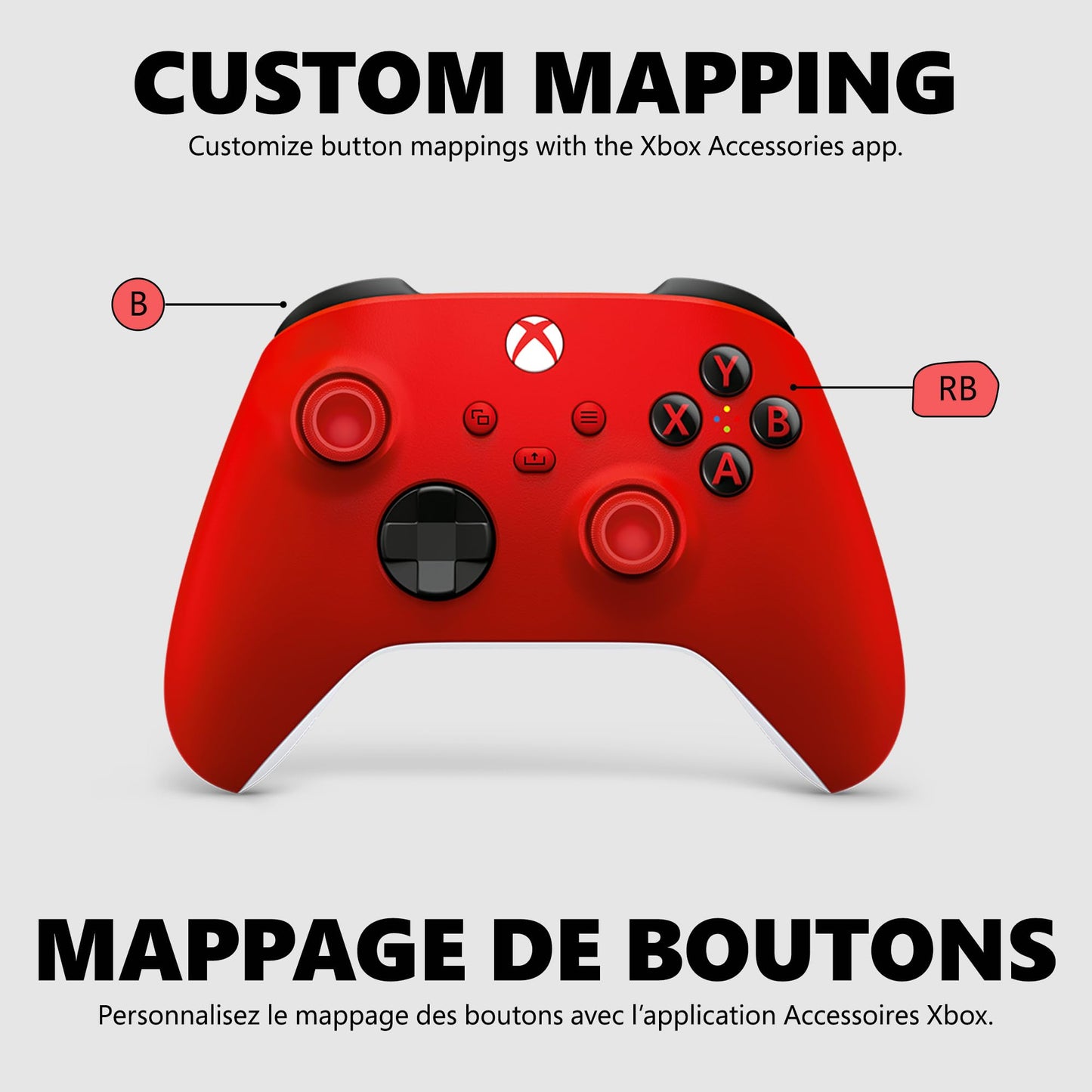 XBOX Core Wireless Gaming Controller – Pulse Red for Series X|S, One, Windows PC, Android, and iOS