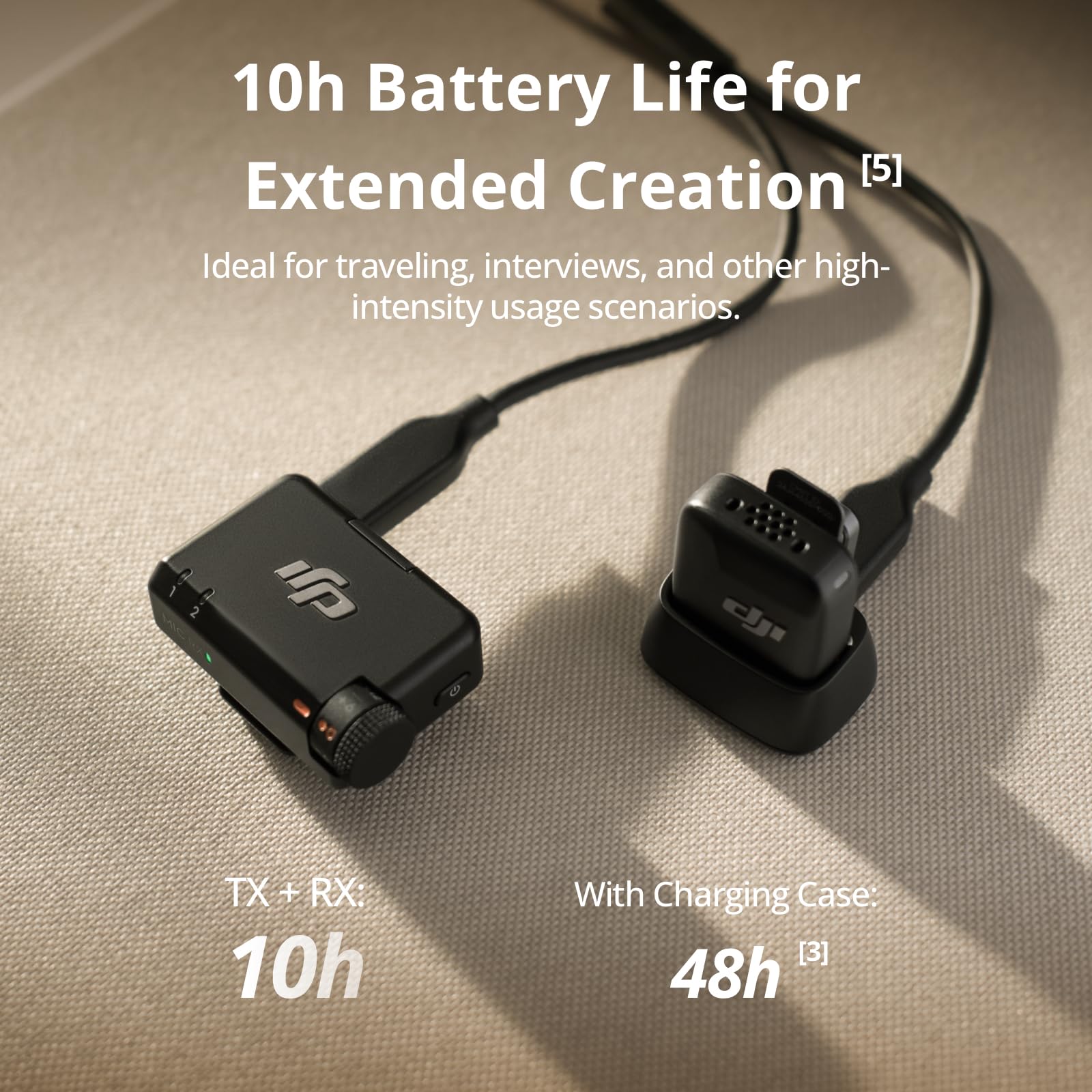 DJI Mic Mini (2 TX + 1 RX), Detail-Rich Audio, Wireless Lavalier Microphone for iPhone/Camera/Android, 2-Person Vlog, Team Production