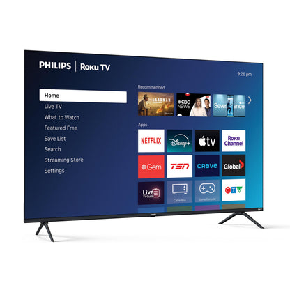 Philips 50PQL7676/F6 7600 Series 50-Inch 4K UHD QLED Roku TV