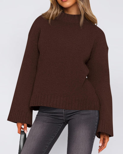 BTFBM Sweaters For Women Crewneck Long Sleeve Loose Knit Pullover Tops 🍁 All In One Marketplace Canada