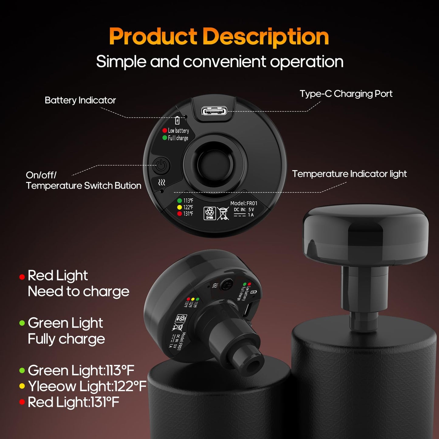 AERLANG Massage Gun with Heat,Percussion Massage Gun, Upgrade Muscle Handheld Deep Tissue Massager - Adjustable Heads for Muscle Groups 20 Speed Option,Mothers Day Gift for Mom Dad Men Women - Available at All In One Marketplace Canada