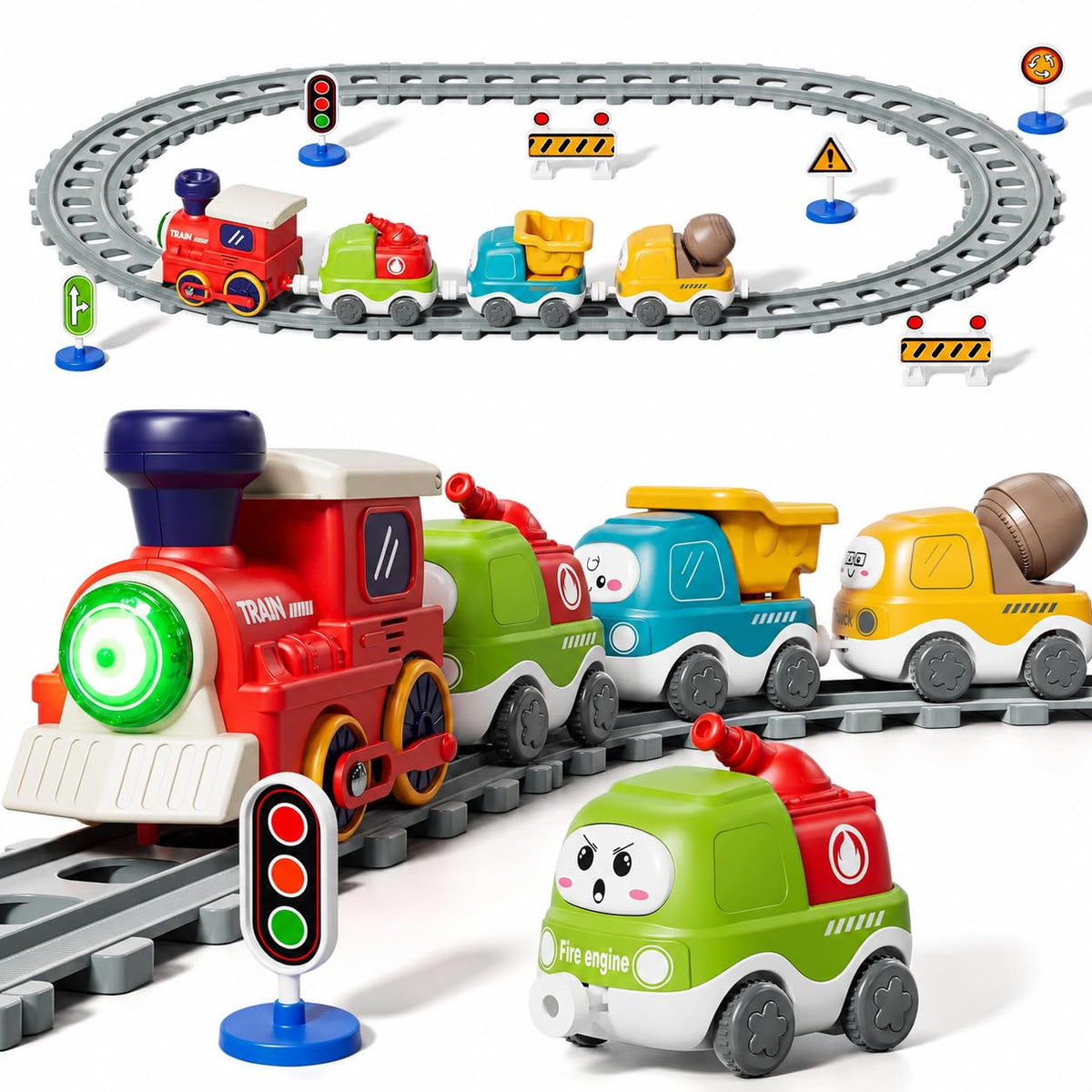 Dimoarch Electric Train Set for Toddlers 1 2 3 4 Year Old Boy Girl 🍁 All In One Marketplace Canada