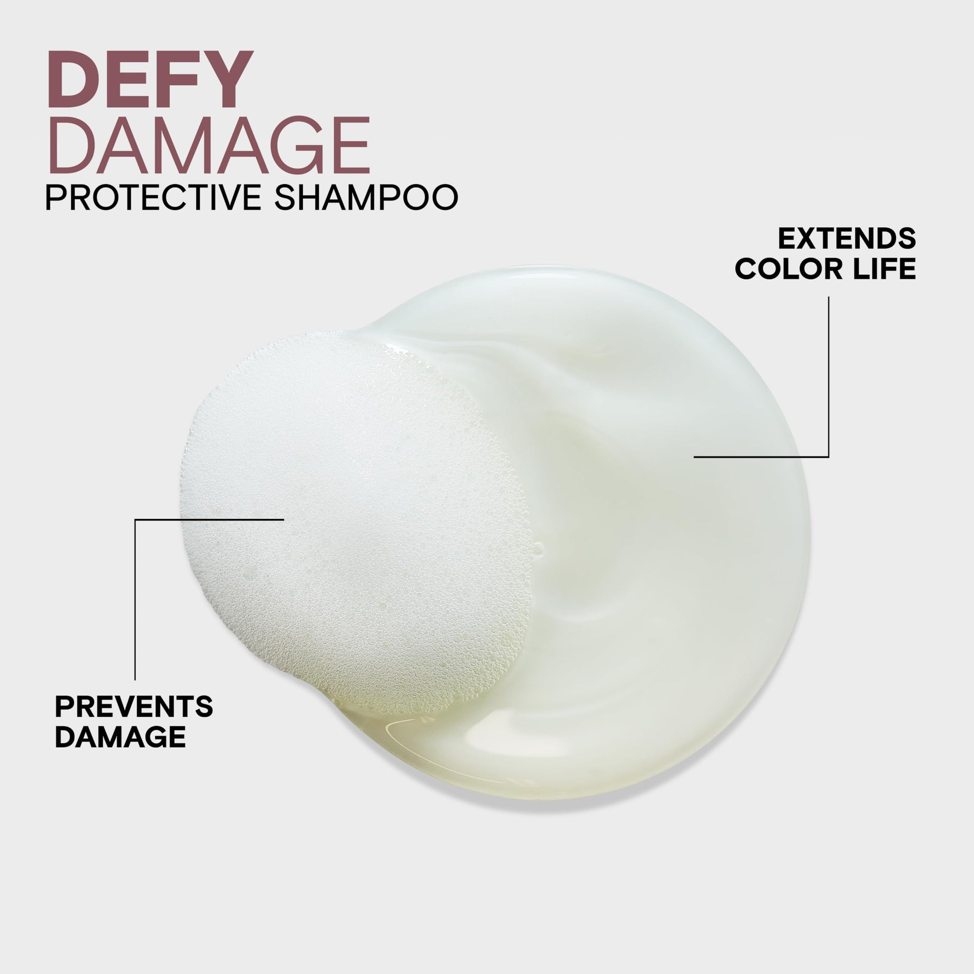 Joico Defy Damage Protective Shampoo | Bond Repair & Hair Treatment for Dry Damaged Hair | Strengthen & Rebuild Bonds | Heat Protectant with Moringa Oil, Sulfate-Free, Color Safe, 300mL Joico