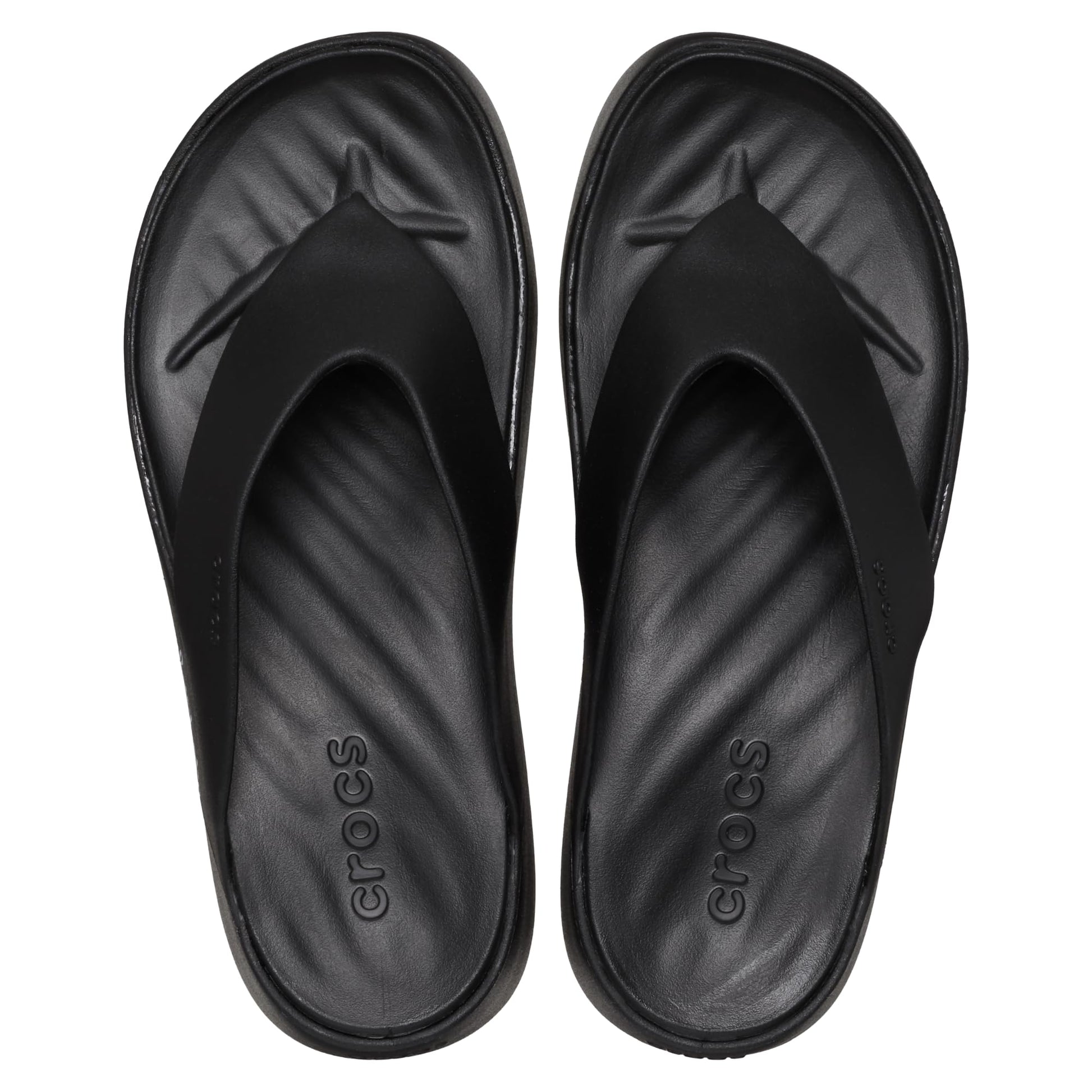 Crocs Women's Getaway Platform Flip Flops, Wedge Sandals for Women, Black, 7 Crocs