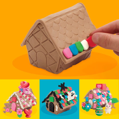 Play-Doh Builder Mini Gingerbread House, Arts & Crafts Toy Building Kit, Multi-Season Set with 8 Play-Doh Cans for Kids Ages 5+ (Amazon Exclusive) 🍁 All In One Marketplace Canada