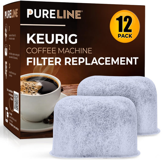 12 Pack Keurig Filter Replacement for Coffee Maker, Water Filter Cartridges Compatible With 2.0 and Older Models - Universal Fit