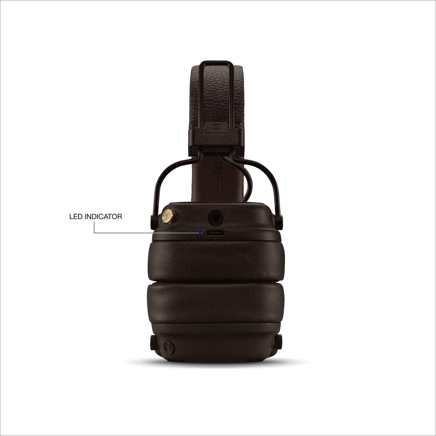 Marshall Major V Wireless On-Ear Headphones with 100+ Hours of Playtime - Brown Marshall