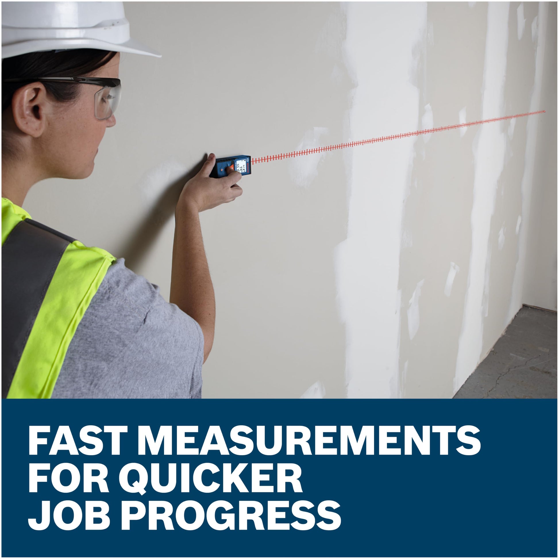 Bosch Blaze Pro Glm165-40 165Ft Laser Distance Measure with Color Backlit Display Bosch