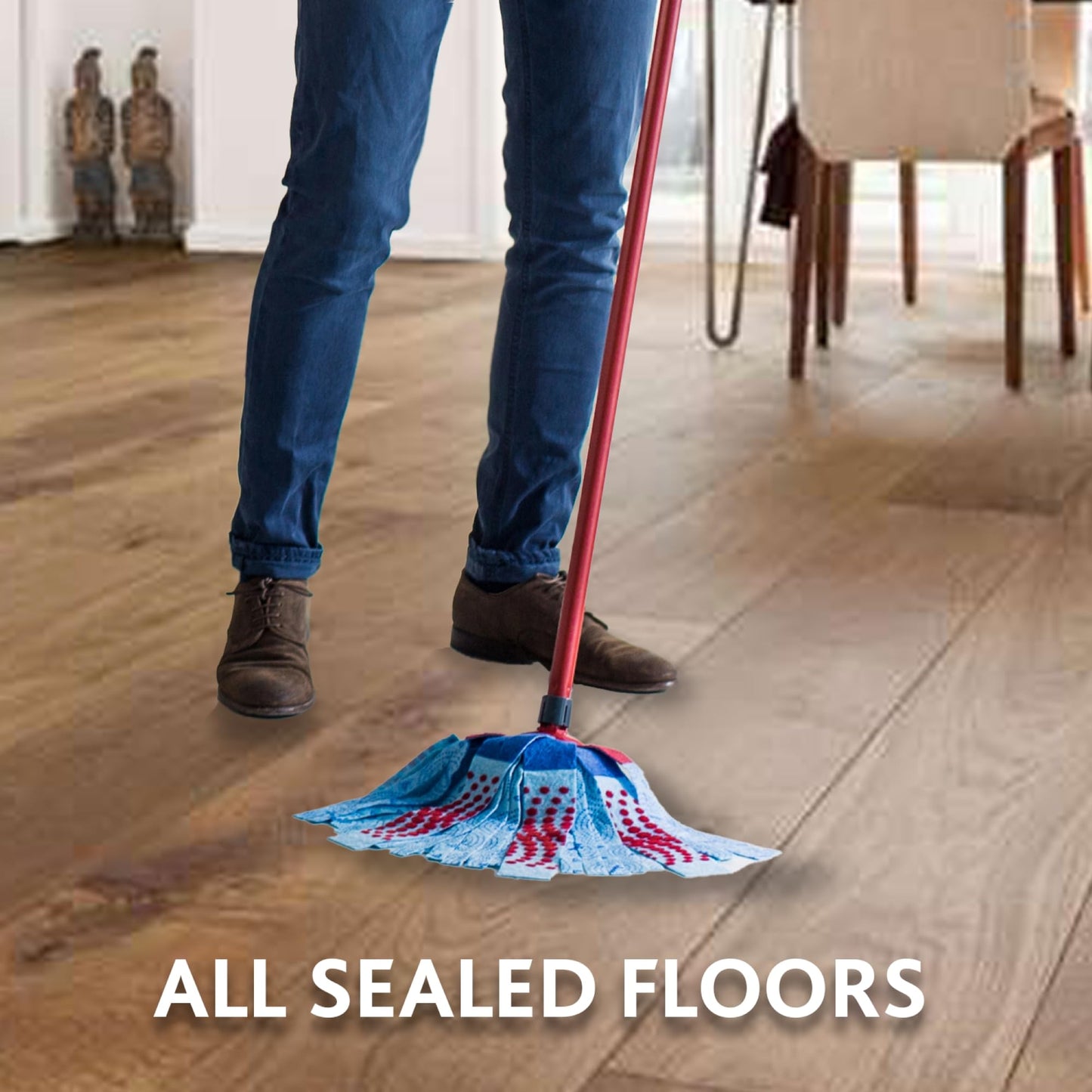 Vileda Super Twist 3-Action XL Mop and Bucket System with 1 Extra Refill | String Mops | Perfect Mop for Floors| Machine Washable Mop Head| Easy Wringing Vileda